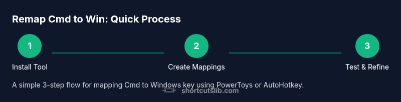 Process diagram showing 3-step remapping workflow
