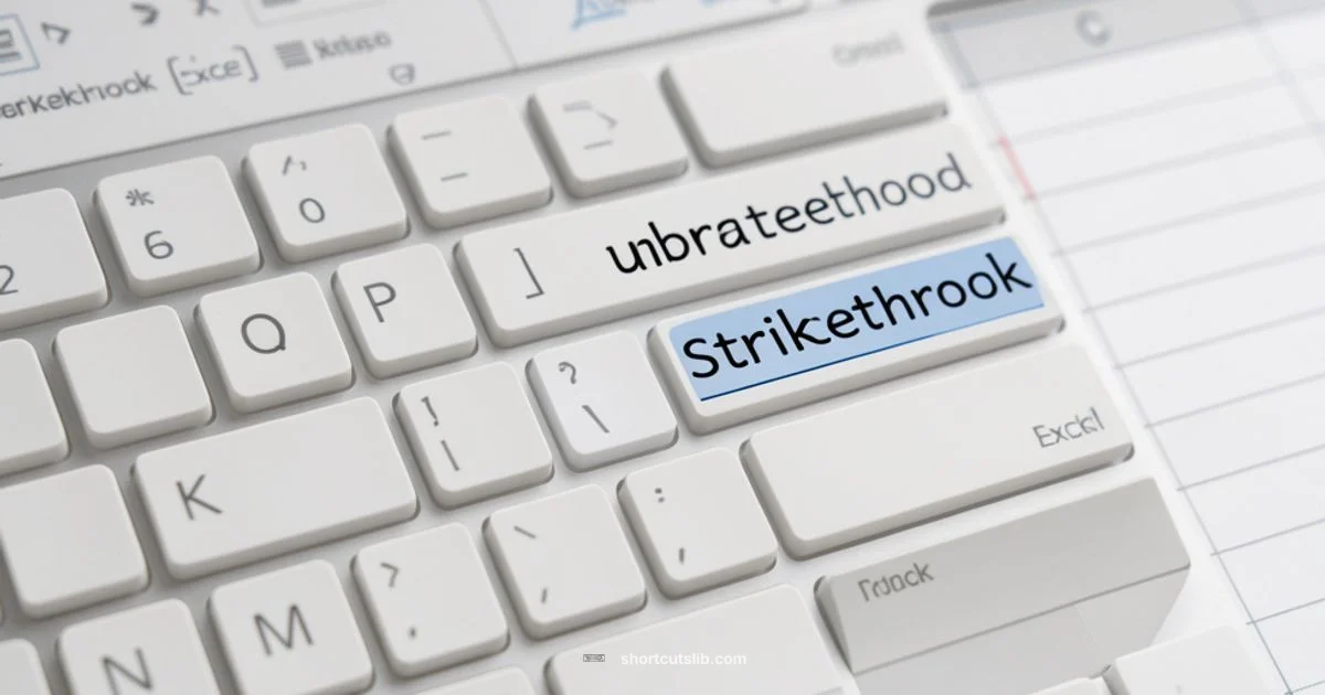 Strikethrough in Excel Strikethrough in Excel - Shortcuts Lib