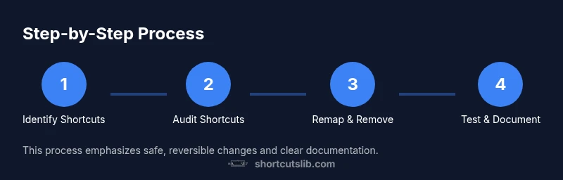 Process diagram for removing keyboard shortcuts