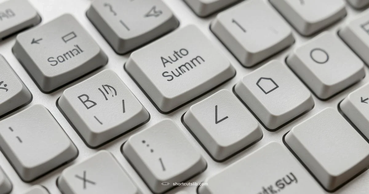 AutoSum Quick Start - Shortcuts Lib