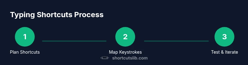 Process diagram of creating keyboard shortcuts for typing