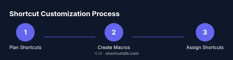 Process diagram of Excel shortcut customization