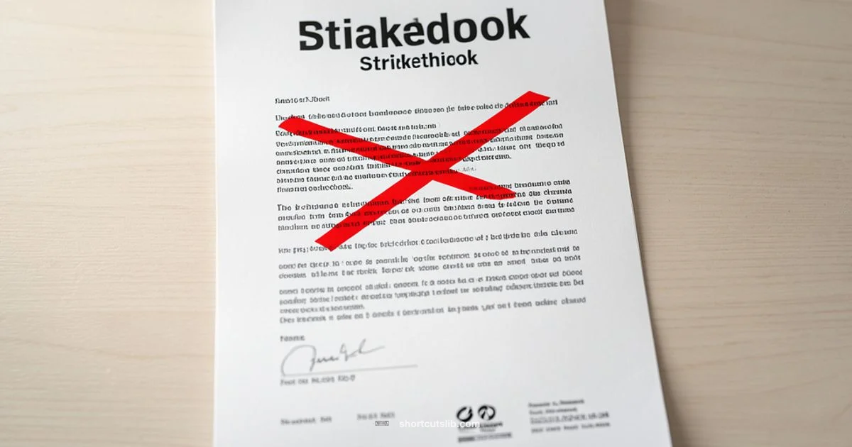 Strikethrough Shortcuts - Shortcuts Lib