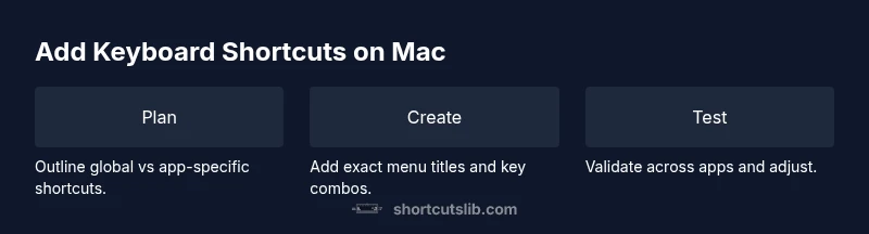 Process diagram for adding Mac shortcuts