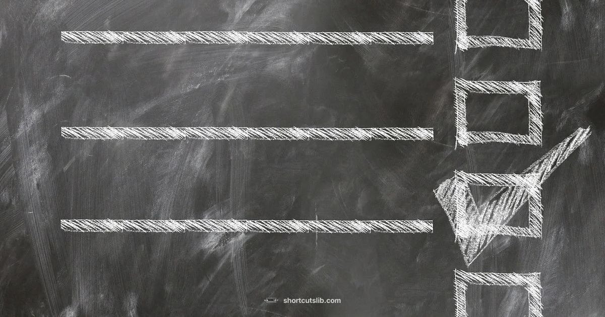 Bullet Point Shortcuts - Shortcuts Lib