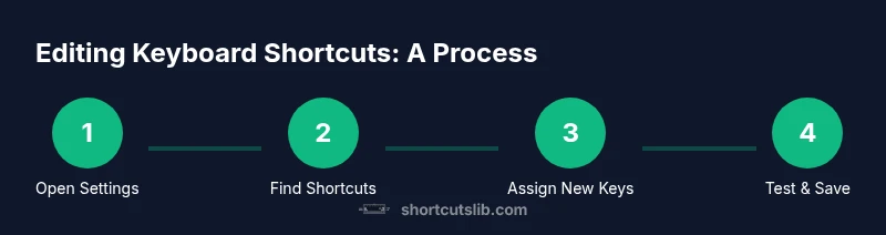 Process diagram for editing keyboard shortcuts