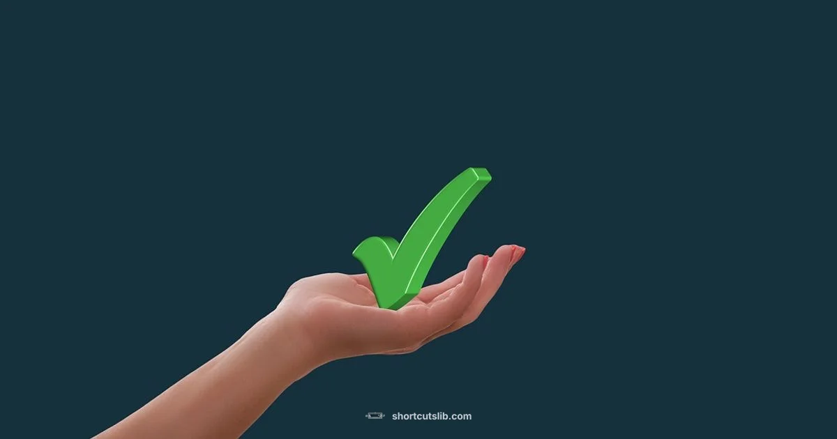 Check Symbol Shortcuts - Shortcuts Lib