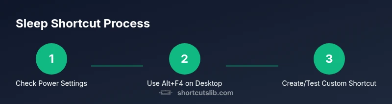 Three-step process to set and use Windows 7 sleep shortcuts