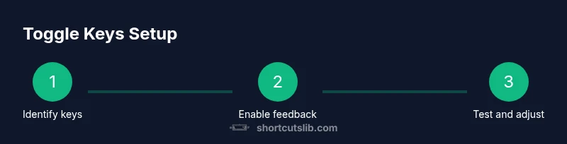 Illustration of a keyboard with feedback indicators