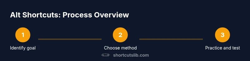 Infographic showing Alt shortcuts steps